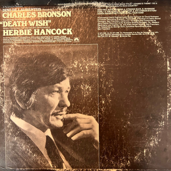 Herbie Hancock : Death Wish (Original Soundtrack Recording) (LP, Album)