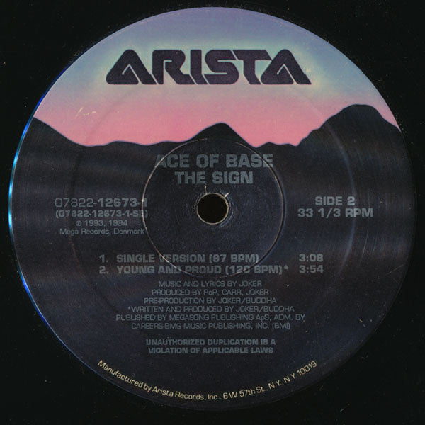 Ace Of Base : The Sign (12", Single)