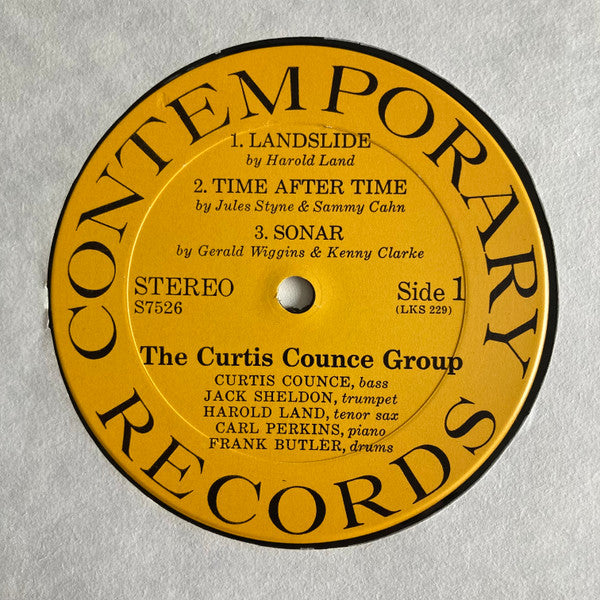 The Curtis Counce Group : Vol 1: Landslide (LP, Album, RE)