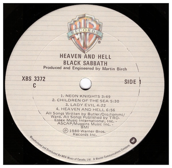 Black Sabbath : Heaven And Hell (LP, Album)