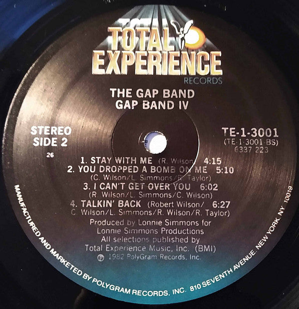 The Gap Band : Gap Band IV (LP, Album, Com)