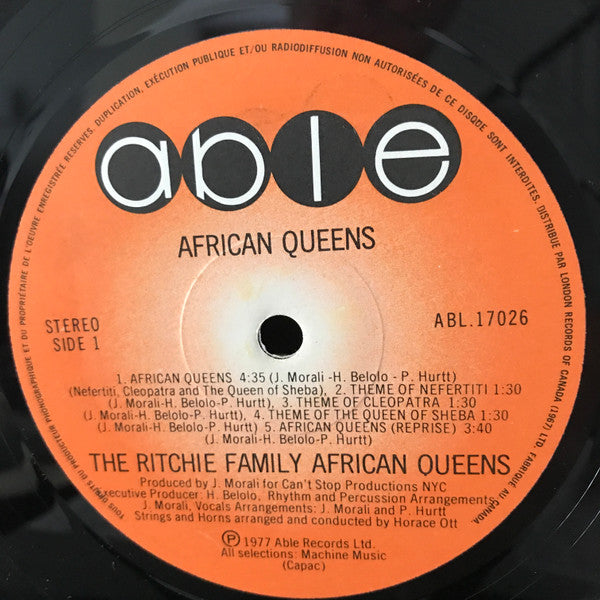 The Ritchie Family : African Queens (LP, Album)