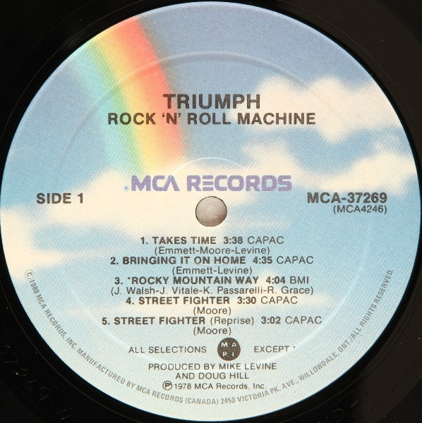 Triumph (2) : Rock 'N' Roll Machine (LP, Comp, RE)