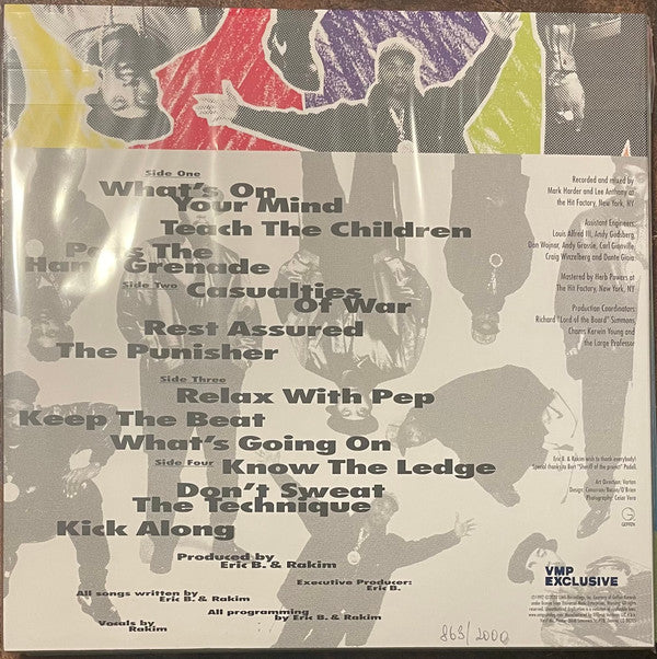 Eric B. & Rakim : Don't Sweat The Technique (LP, Blu + LP, Red + Album, Club, Ltd, Num, RE, RM)