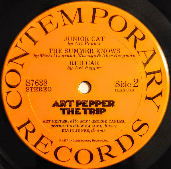 Art Pepper : The Trip (LP, Album)