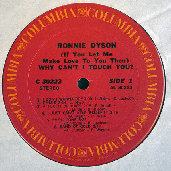 Ronnie Dyson : (If You Let Me Make Love To You Then) Why Can't I Touch You? (LP, Album)