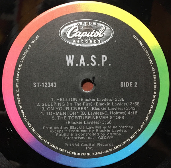 W.A.S.P. : W.A.S.P. (LP, Album)