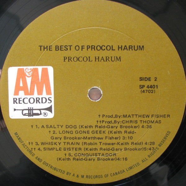 Procol Harum : The Best Of Procol Harum (LP, Comp, RM, Gat)