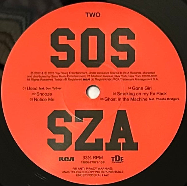 SZA (2) : SOS (2xLP, Album)