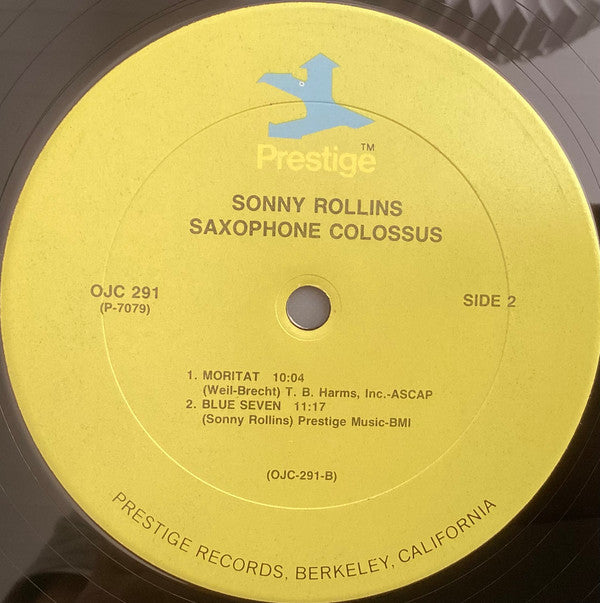 Sonny Rollins : Saxophone Colossus (LP, Album, Mono, RE, RM)