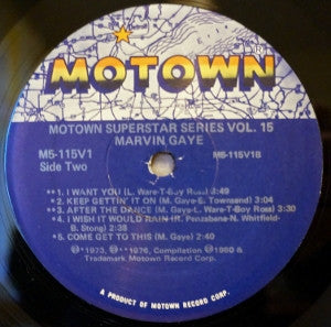 Marvin Gaye : Motown Superstar Series Volume 15 (LP, Comp)