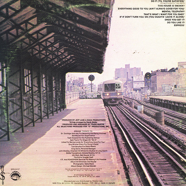 B.T. Express : Do It ('Til You're Satisfied) (LP, Album, Gat)