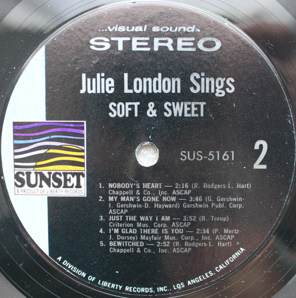 Julie London : Sings Soft & Sweet (LP, Comp)