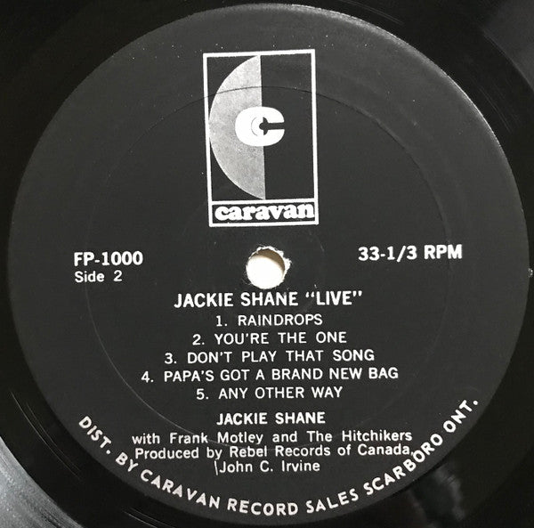 Jackie Shane : Jackie Shane Live! (LP, Album)