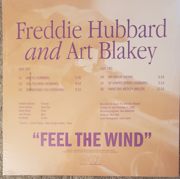 Freddie Hubbard, Art Blakey : Feel The Wind (LP, Album, Ltd, RE, Cle)
