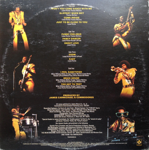 Commodores : Live! (2xLP, Album)