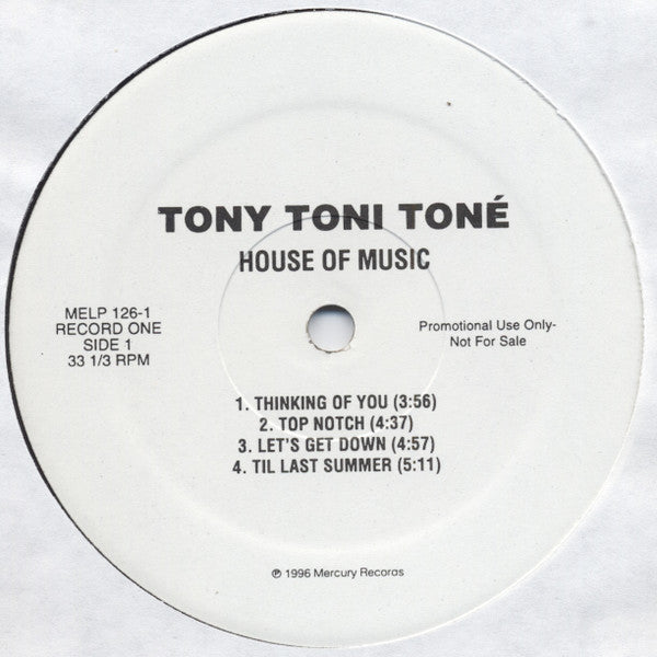 Tony! Toni! Toné! : House Of Music (2xLP, Album, Promo)