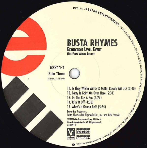 Busta Rhymes : Extinction Level Event - The Final World Front (2xLP, Album)