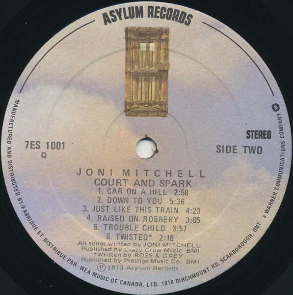 Joni Mitchell : Court And Spark (LP, Album, RE, Gat)