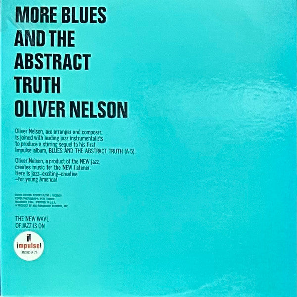 Oliver Nelson : More Blues And The Abstract Truth (LP, Mono, Gat)