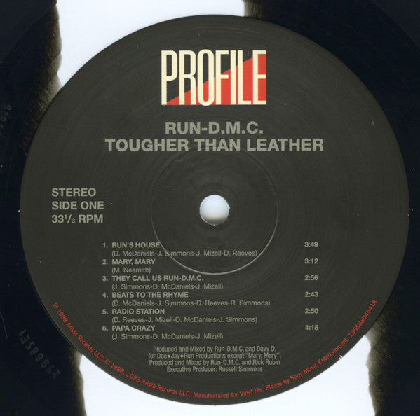 Run-DMC : Tougher Than Leather (LP, Album, Club, RE, RM, Bla)