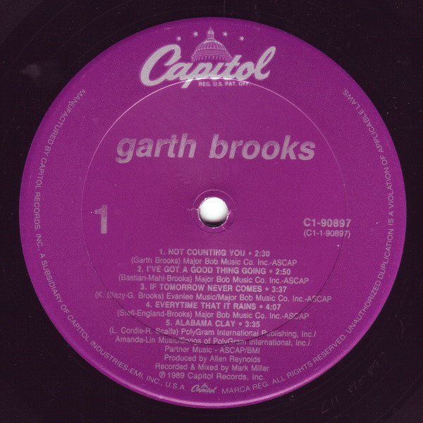 Garth Brooks : Garth Brooks (LP, Album, Club)