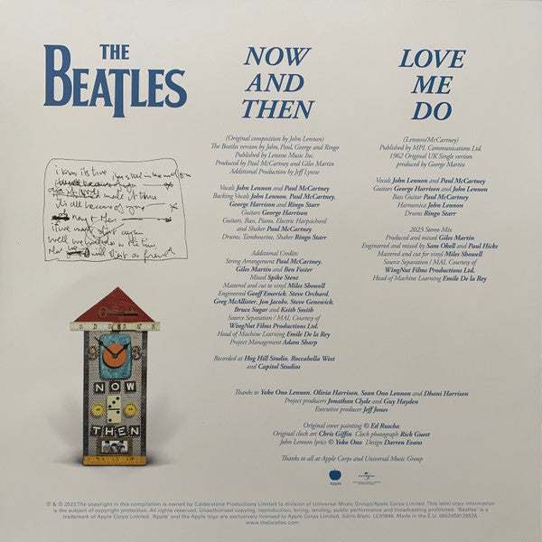 The Beatles : Now And Then (12", Single, Ltd)