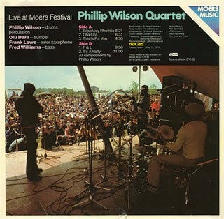 Phillip Wilson Quartet : Live At Moers Festival (LP)