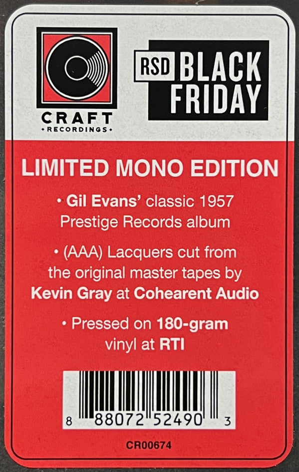Gil Evans : Gil Evans & Ten (LP, Album, RSD, Mono, Ltd, RE, 180)