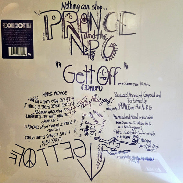 Prince And The New Power Generation : Gett Off (12", S/Sided, RSD, RE)