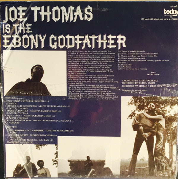Joe Thomas : Is The Ebony Godfather (LP, Album, RE)