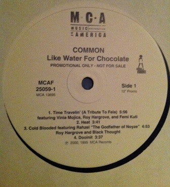Common : Like Water For Chocolate (2xLP, Album, Promo)
