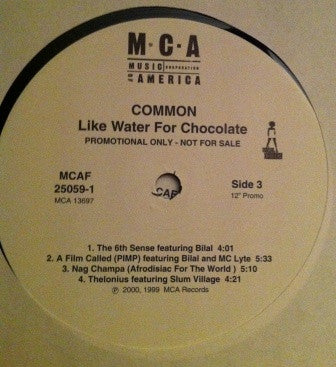 Common : Like Water For Chocolate (2xLP, Album, Promo)
