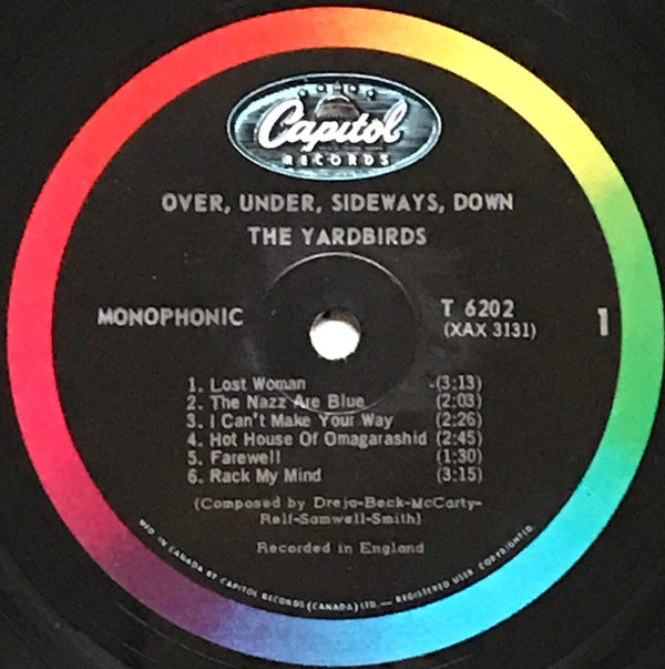 The Yardbirds : Over, Under, Sideways, Down (LP, Album, Mono)