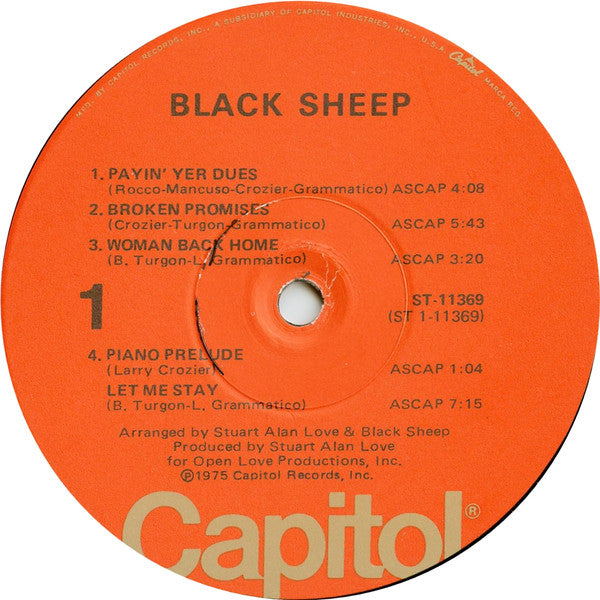 Black Sheep (5) : Black Sheep (LP, Album)