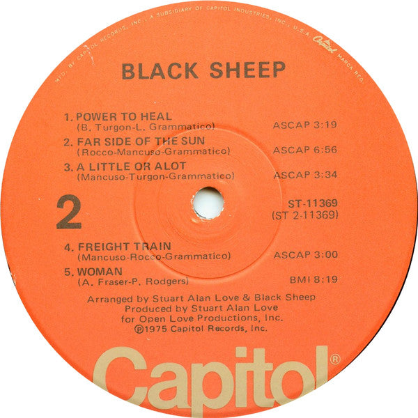 Black Sheep (5) : Black Sheep (LP, Album)