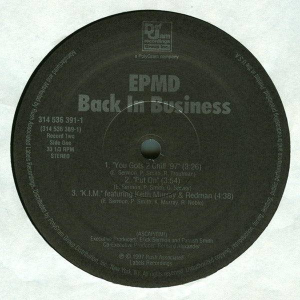 EPMD : Back In Business (2xLP, Album)