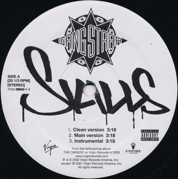 Gang Starr : Skills / Natural (12", Promo)