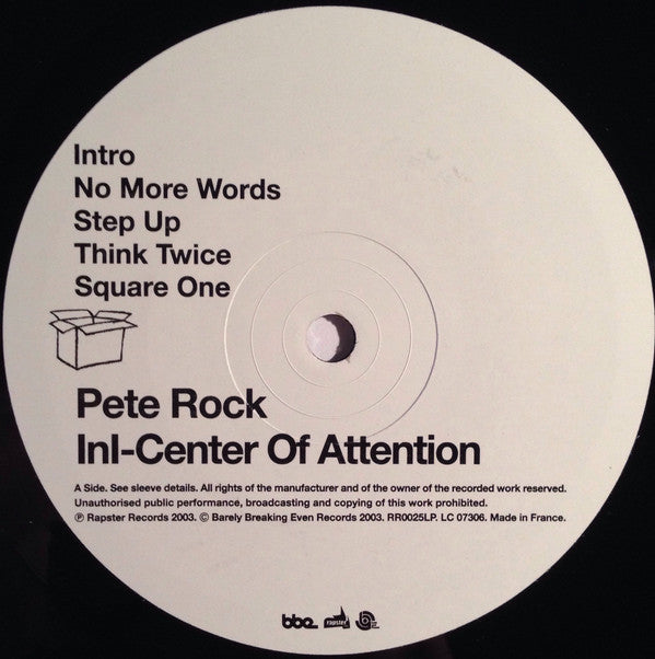 Pete Rock, InI : Center Of Attention (2xLP, Album)