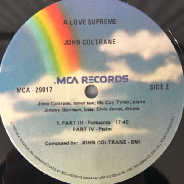John Coltrane : A Love Supreme (LP, Album)