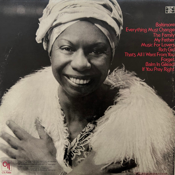 Nina Simone : Baltimore (LP, Album)