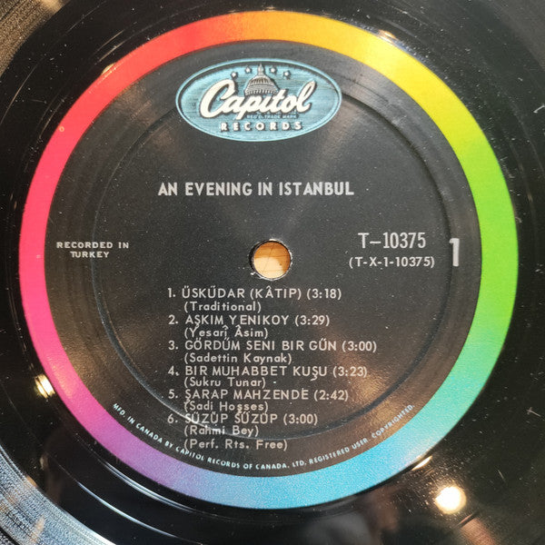 Various : An Evening In Istanbul (LP, Mono)