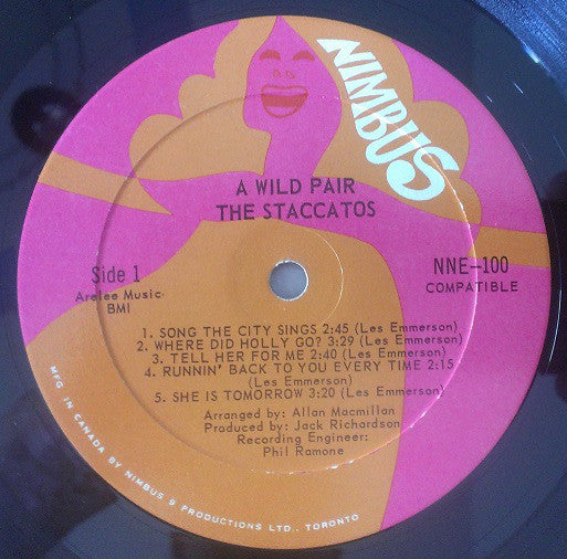 The Staccatos (3) And The Guess Who?* : A Wild Pair (LP, Album)