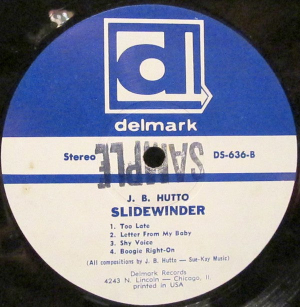 J.B. Hutto & The Hawks : Slidewinder (LP, Album)