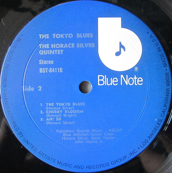 The Horace Silver Quintet : The Tokyo Blues (LP, Album, RE, Whi)