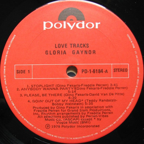 Gloria Gaynor : Love Tracks (LP, Album)
