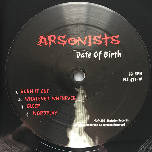 The Arsonists : Date Of Birth (2xLP, Album)
