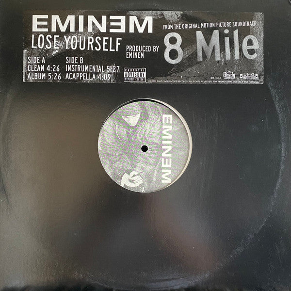 Eminem : Lose Yourself (12", Promo)