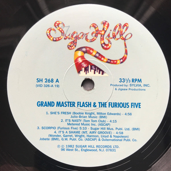 Grandmaster Flash & The Furious Five : The Message (LP, Album, RE)