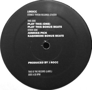 J Rocc : Play This (One) (12")
